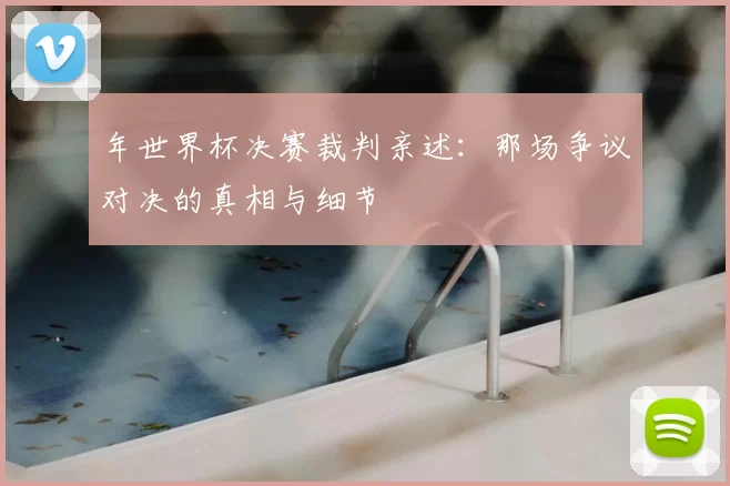 年世界杯决赛裁判亲述：那场争议对决的真相与细节